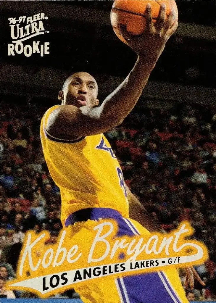 1996-97 Topps Basketball #138 Kobe Bryant Rookie Card RC Graded PSA 8