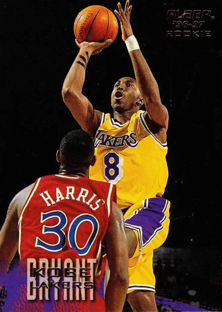 1996-97 Fleer Basketball #203 Kobe Bryant Rookie Card Lakers
