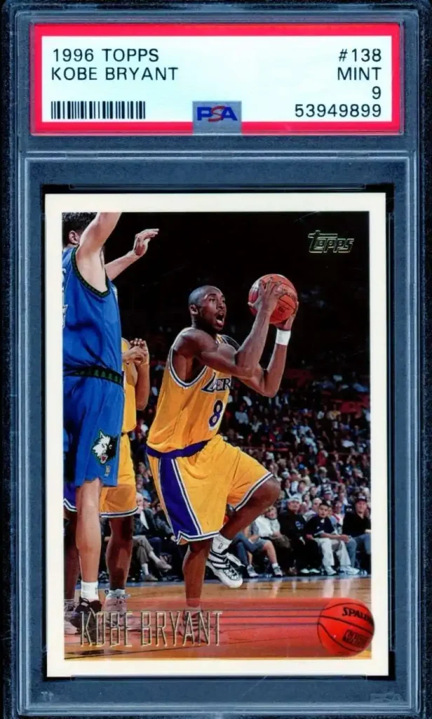 Kobe Bryant Rookie Card 1996-97 Topps #138 PSA 9
