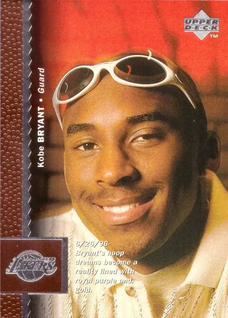 Kobe Bryant Upper Deck Cards: Value & Collector’s Guide 19 1996-97 Upper Deck Basketball #58 Kobe Bryant Rookie Card