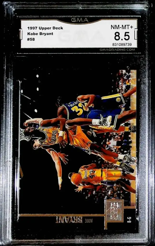 1997 Upper Deck Kobe Bryant Cards: Prices & Complete Guide 9 1997-98 Upper Deck #58 Kobe Bryant Los Angeles Lakers GMA 8.5 NM-MT+