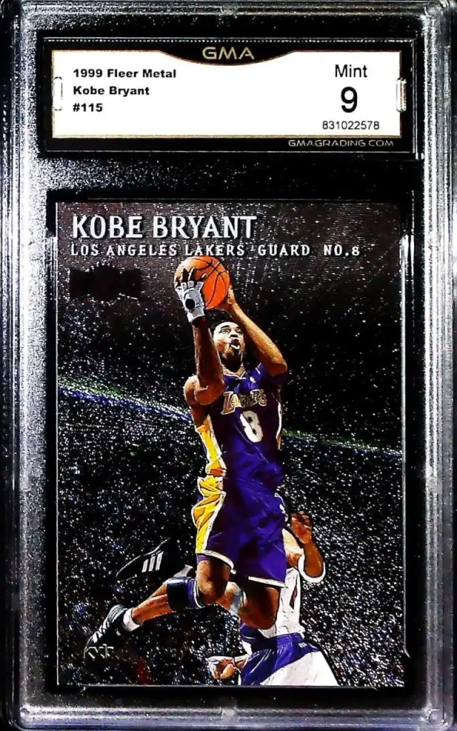 1997-98 SkyBox Metal Universe Kobe Bryant: Complete Guide 17 1999-00 Skybox Fleer Metal #115 Kobe Bryant Los Angeles Lakers GMA 9 MINT