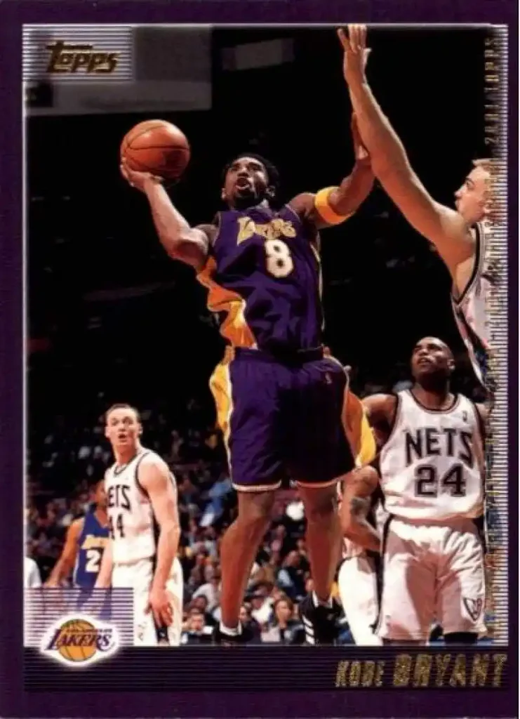 Kobe Bryant NBA Cards: Value, Rookies & Collector’s Guide 19 2000-01 Topps #189 Kobe Bryant Los Angeles Lakers NBA Basketball Trading Card