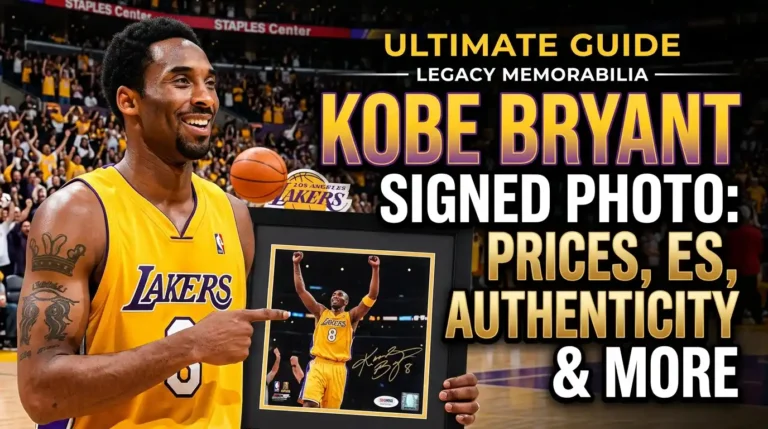 Kobe Bryant Signed Photo