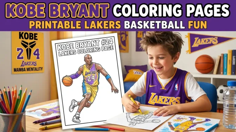 Kobe Bryant Coloring Pages