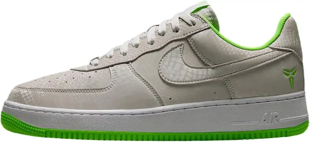 Nike Kobe Air Force 1 Low Lower Merion High: Away Men's Shoes (Best Gray/White/Electric Green)