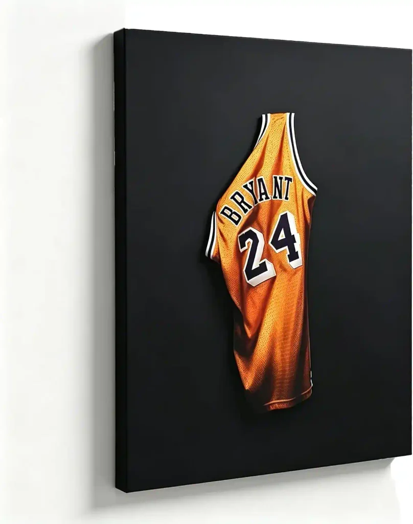 YIASSON Kobe Bryant Motivational Wall Poster, Mamba Mentality Canvas Print