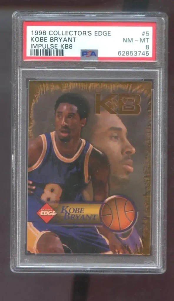 1998-99 Collector's Edge Impulse KB8#5 Kobe Bryant PSA 8 Graded Basketball Card NBA 98-99 1998-1999 Los Angeles Lakers
