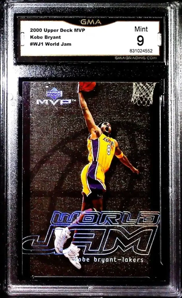 2000-01 Upper Deck MVP World Jam #WJ1 Kobe Bryant Los Angeles Lakers GMA 9