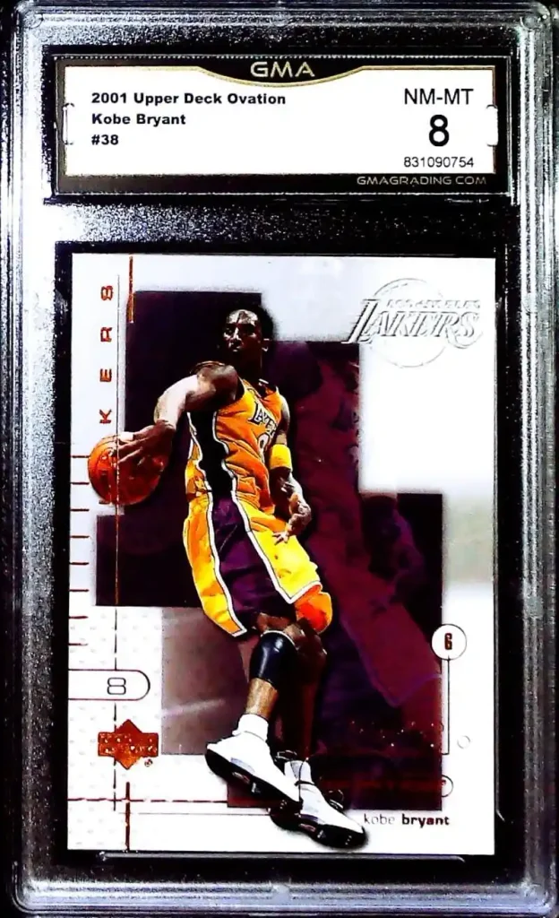 Kobe Bryant Upper Deck Cards: Value & Collector’s Guide 7 2001-02 Upper Deck Ovation #38 Kobe Bryant Los Angeles Lakers GMA 8 NM-MT