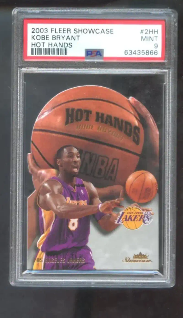 Kobe Bryant Insert Cards: Value, Prices & Collector’s Guide 11 2003-04 Fleer Showcase Hot Hands #2HH Kobe Bryant INSERT PSA 9 Graded Basketball Card NBA 03-04 Los Angeles Lakers 2003-2004