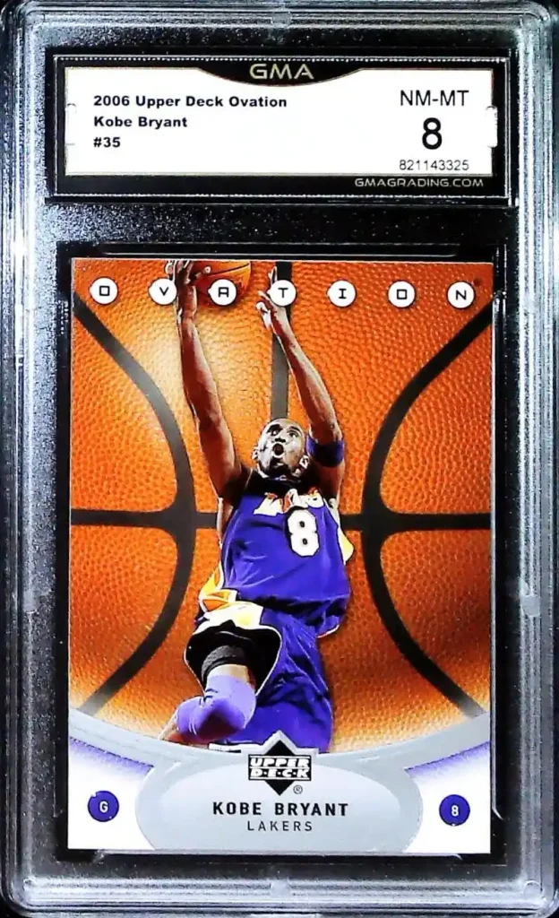 Kobe Bryant Upper Deck Cards: Value & Collector’s Guide 11 2006-07 Upper Deck Ovation #35 Kobe Bryant Los Angeles Lakers GMA 8 NM-MT