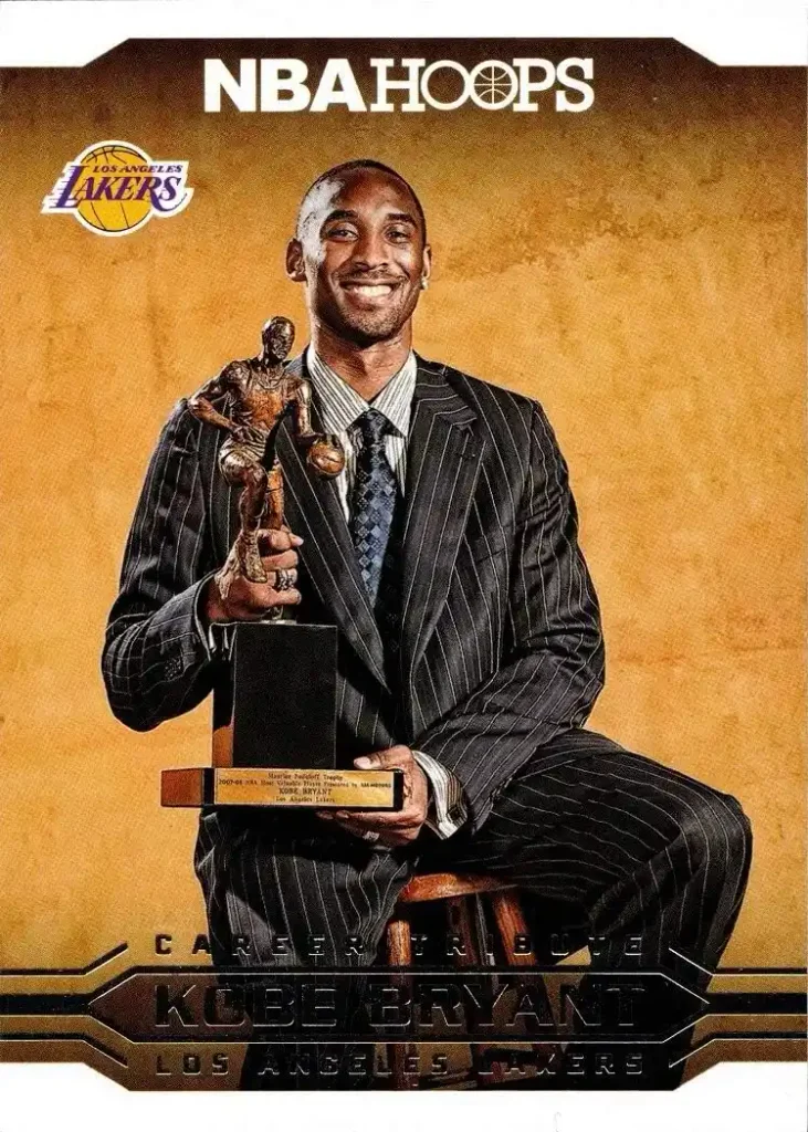 2017-18 Panini NBA Hoops #295 Kobe Bryant Lakers Basketball Card - Wins 1st Career MVP Award