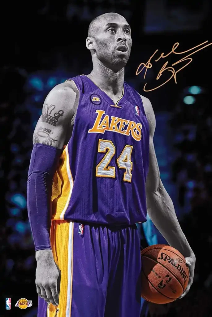 CINEMAFLIX Kobe Bryant - LA Lakers - SportsBasketball Poster - Measures 16 x 24 inches