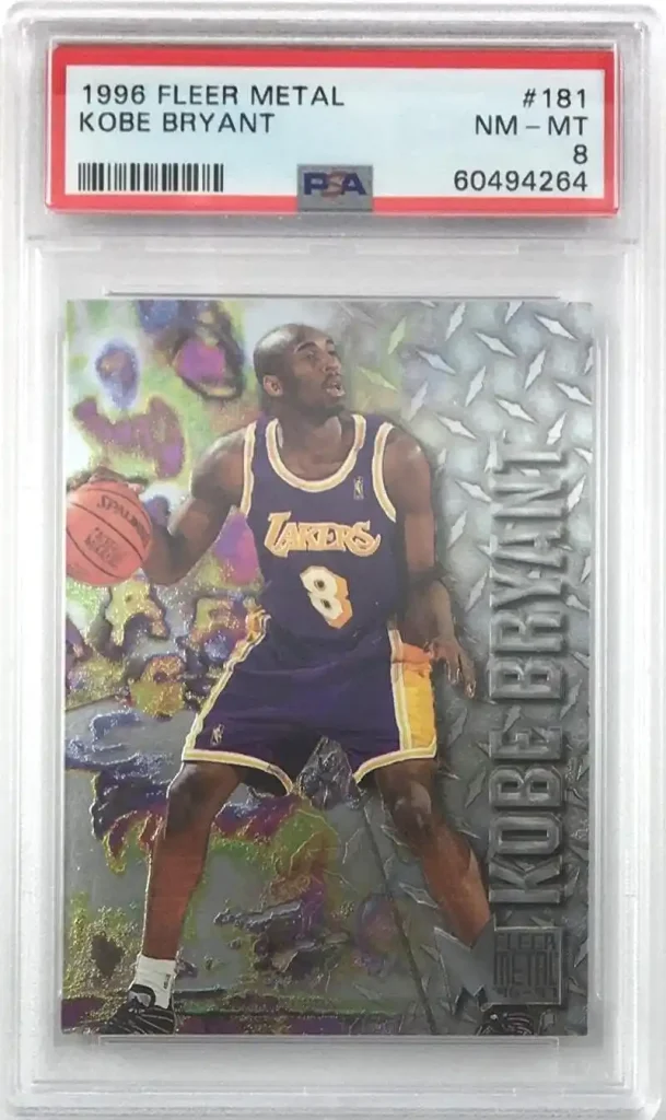Kobe Bryant 1996-97 Fleer Metal #181 RC PSA 8 NM-MT Lakers Basketball NBA