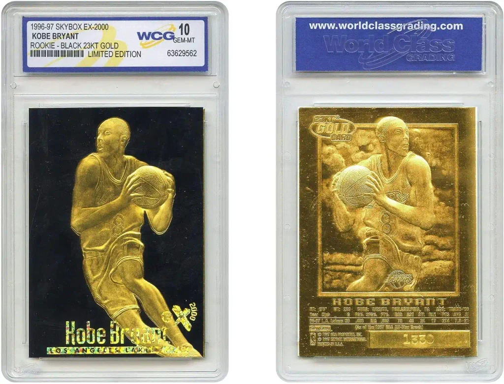 Kobe Bryant EX Cards: Value, Rarity & Collector’s Guide 11 Kobe Bryant 1996-97 Skybox EX-2000 Rookie 23KT Gold Card GEM Mint 10 Black Gold