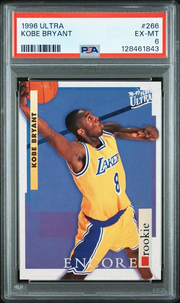 Kobe Bryant 1996 Fleer Ultra Los Angeles Lakers RC Rookie Card #266 PSA 6