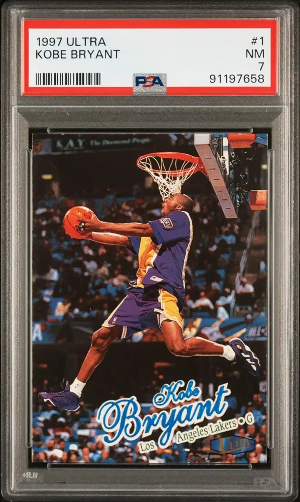 Kobe Bryant 1997 Fleer Ultra Los Angeles Lakers Basketball Card #1 PSA 7