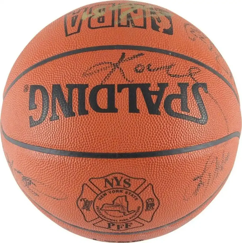 Kobe Bryant 2001 Los Angeles Lakers NBA Champs Team Signed 911 Basketball JSA - Autographed Basketballs