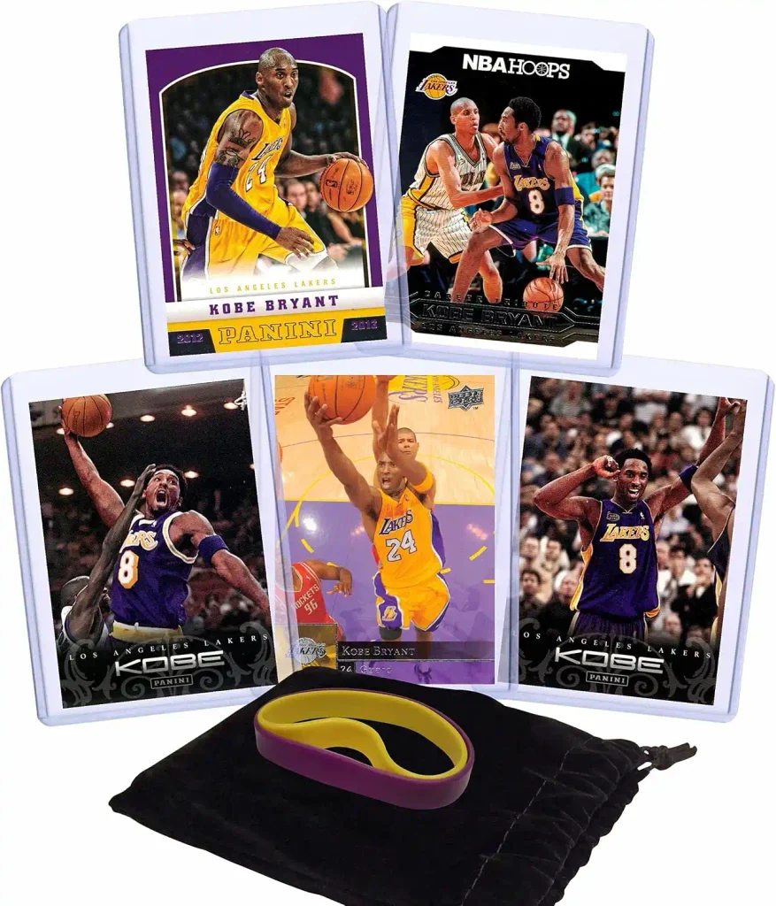 Kobe Bryant Card Collection: Complete Collector’s Guide 7 Kobe Bryant (5) Assorted Basketball Cards Bundle - Los Angeles Lakers Trading Cards - MVP # 24