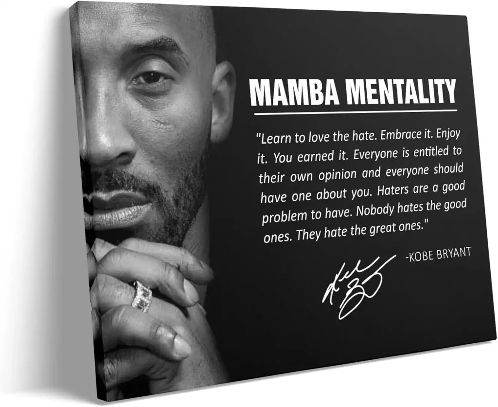 Kobe Bryant Framed Poster Wall Art 16x20,NBA Basketball Kobe Poster