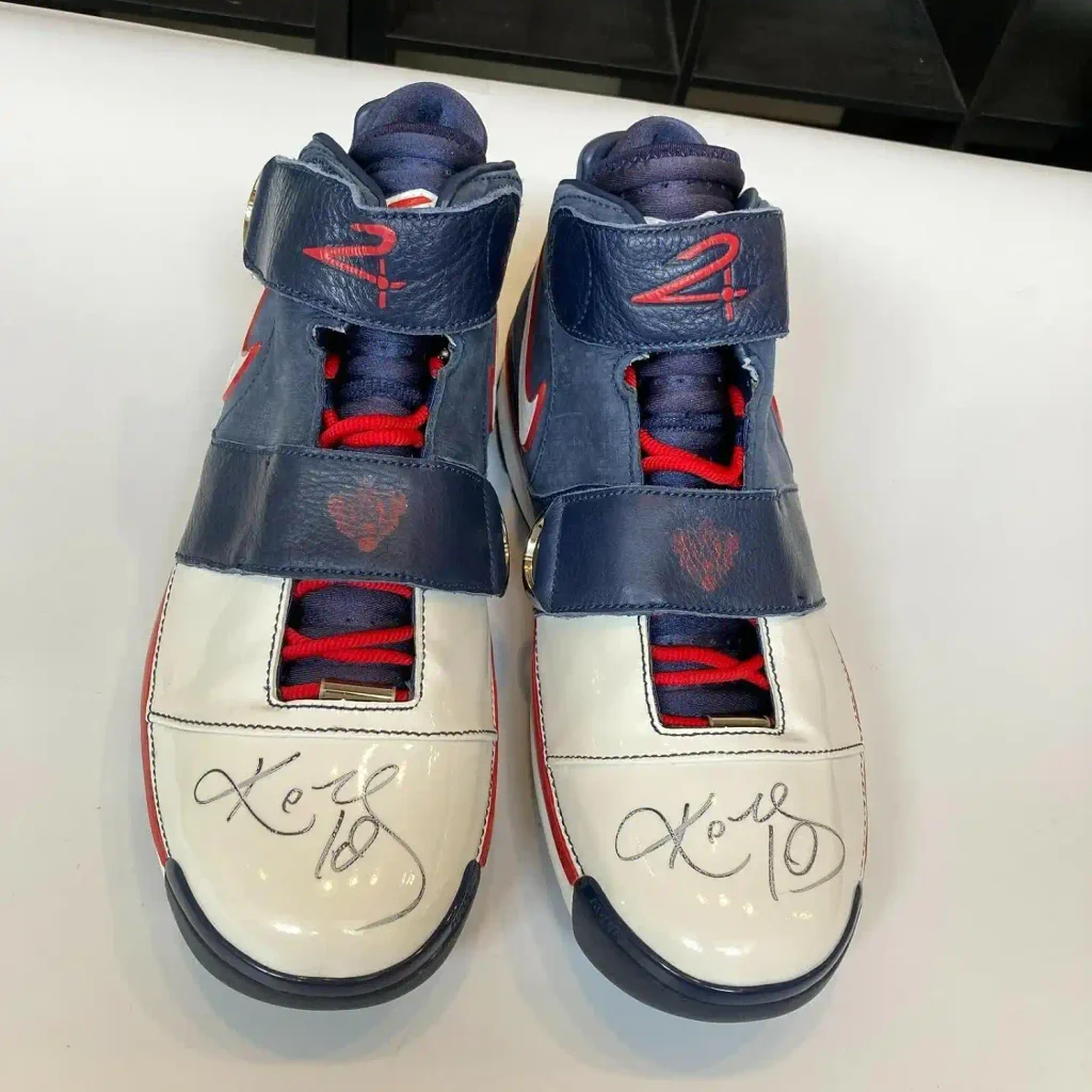 Kobe Bryant Signed Game Issued Olympics Team USA Sneakers Shoes Beckett COA - Autographed NBA Sneakers