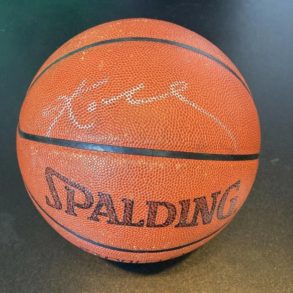 Kobe Bryant Signed Game Used Official Spalding Official NBA Game Basketball JSA - Autographed Basketballs