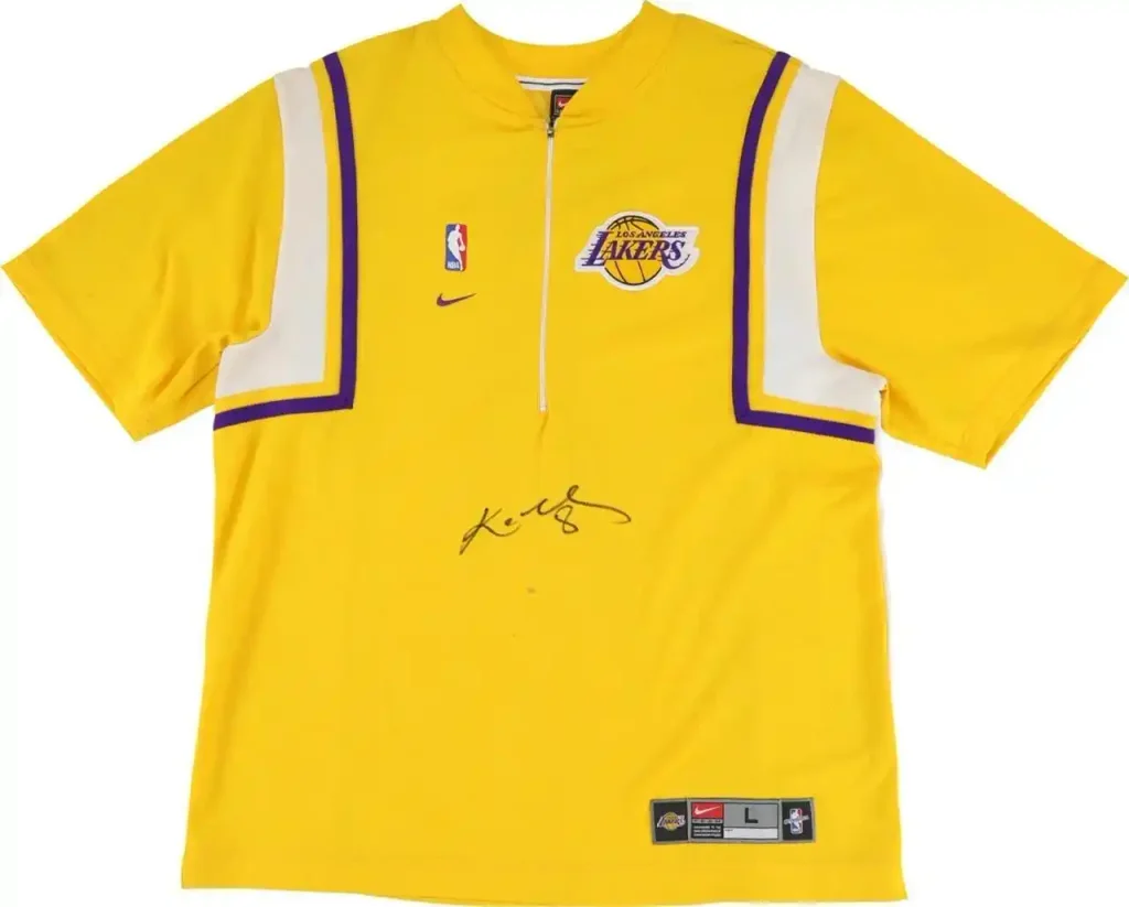 Kobe Bryant Signed Nike Los Angeles Lakers Shooting Shirt Jersey PSA DNA COA - Autographed NBA Jerseys