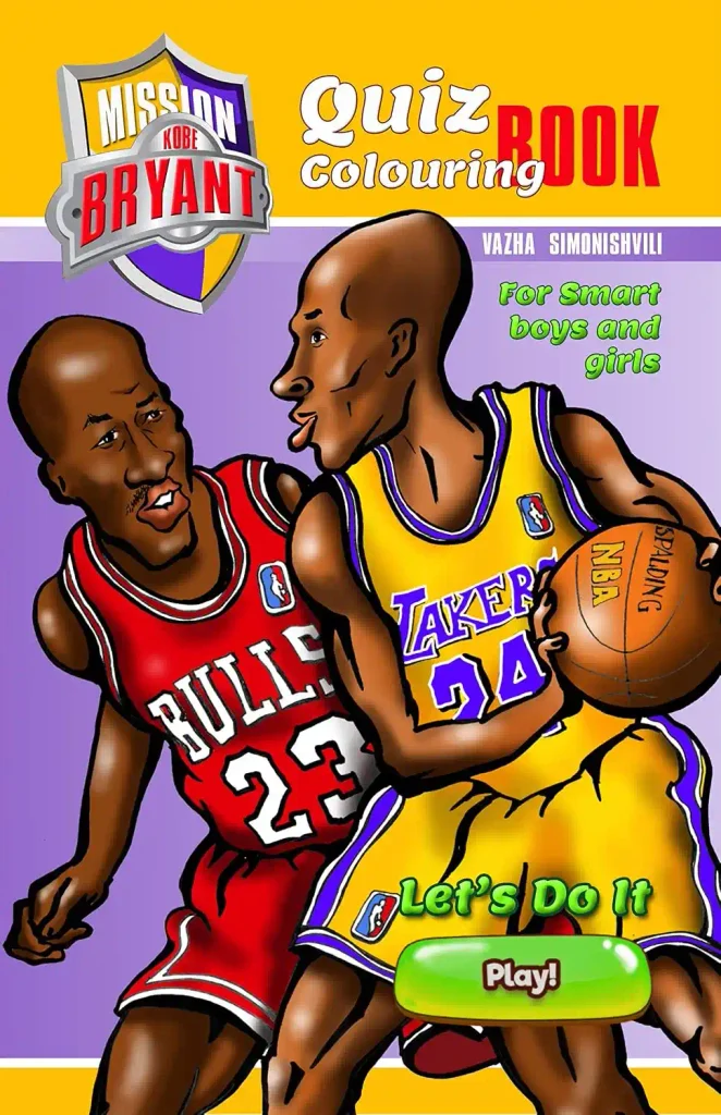 Mission Kobe Bryant Quiz and colouring book (Mission from Vazha 1)
