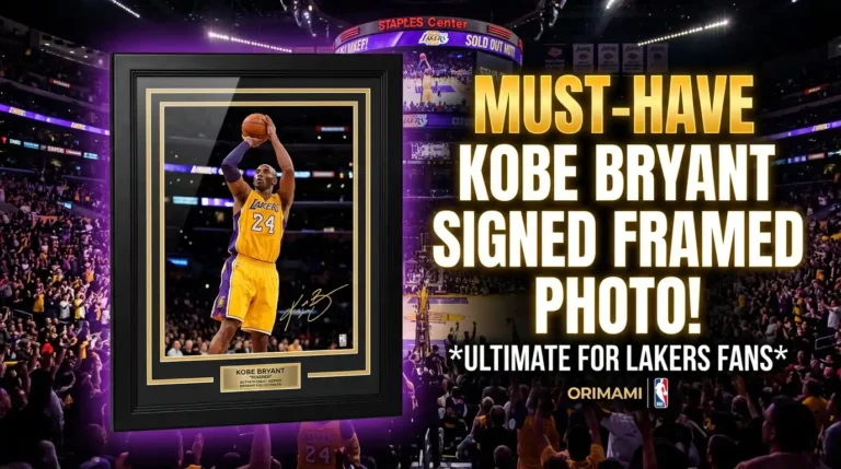 ORIMAMI Signed Kobe Bryant Basketball Fans Framed Photo