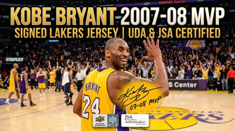 Kobe Bryant 2007-08 MVP Signed Lakers Jersey UDA & JSA