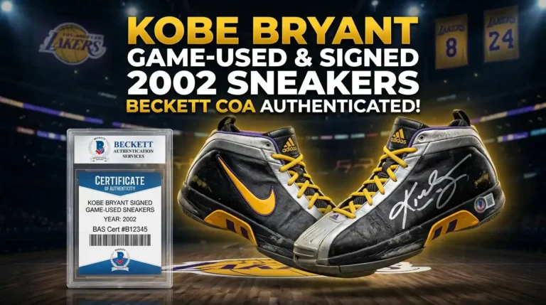 Kobe Bryant Game-Used & Signed 2002 Sneakers: Beckett COA