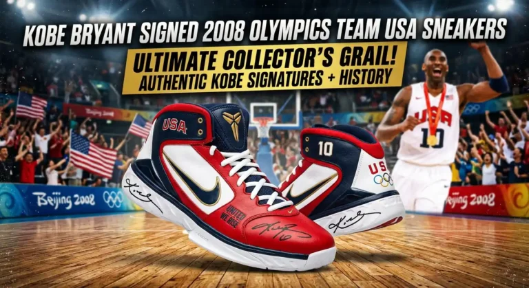 Kobe Bryant Signed 2008 Olympics Team USA Sneakers