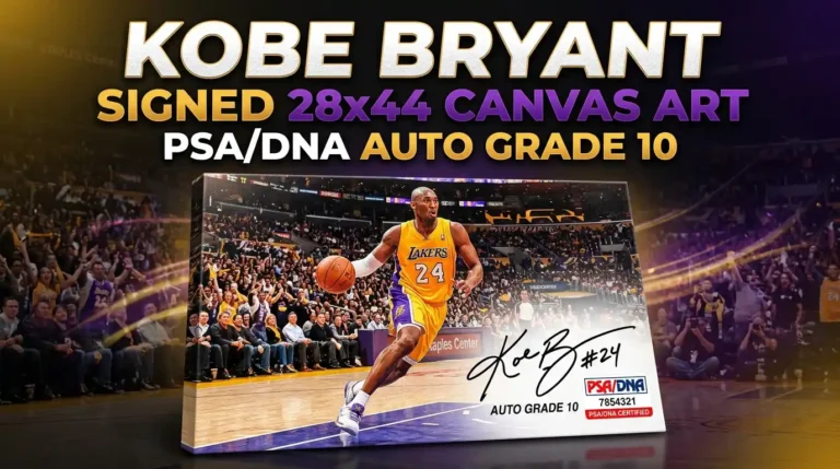 Kobe Bryant Signed 28x44 Canvas Art PSA/DNA Auto Grade 10