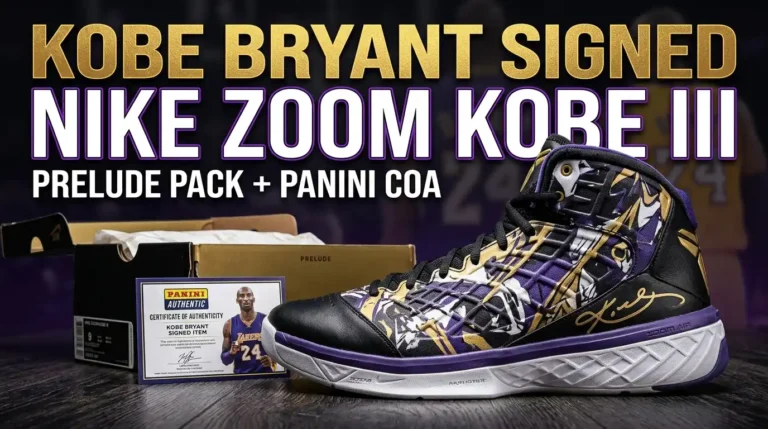 Kobe Bryant Signed Nike Zoom Kobe III Prelude Shoes Panini