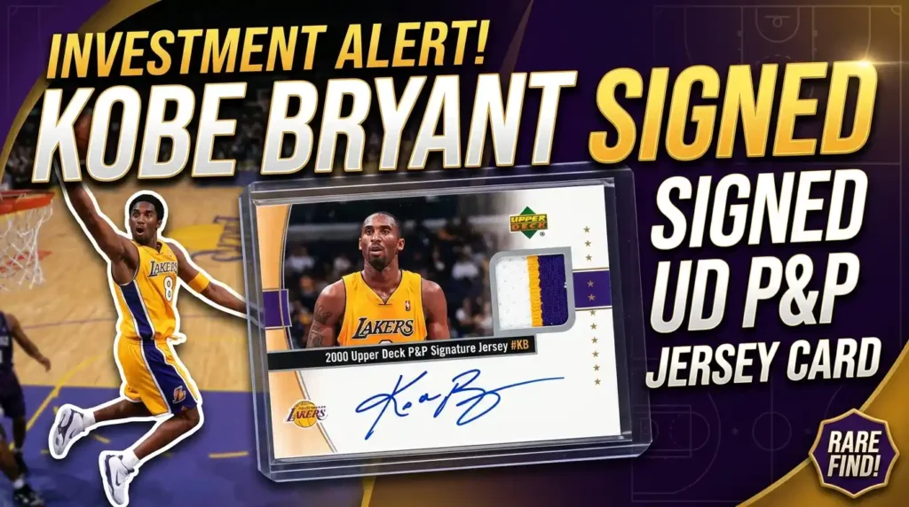 Kobe Bryant Signed 2000 UD P&P Signature Jersey #KB Card