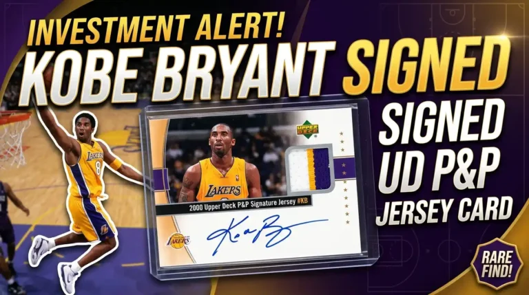 Kobe Bryant Signed 2000 UD P&P Signature Jersey #KB Card