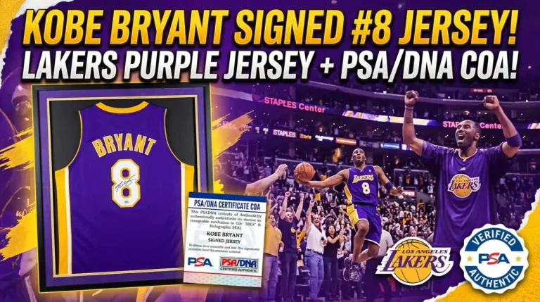 Kobe Bryant Signed Lakers #8 Purple Jersey PSA/DNA COA