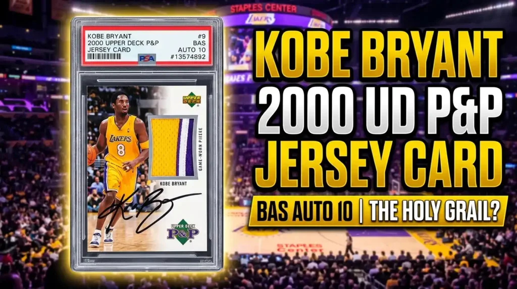 Kobe Bryant Signed 2000 UD P&P Jersey Card #9 BAS Auto 10