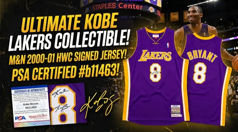 Kobe Bryant Signed Purple 2000-01 M&N Lakers Jersey