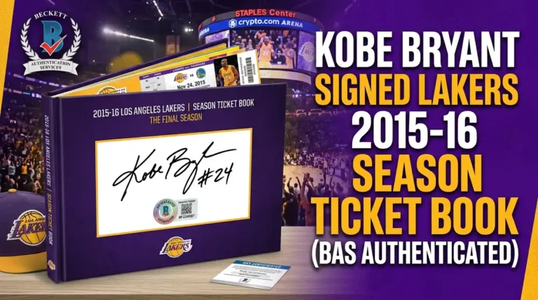 Kobe Bryant Signed 2015-16 Lakers Season Ticket Book BAS