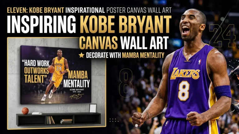 Kobe Bryant Inspirational Poster Canvas Wall Art
