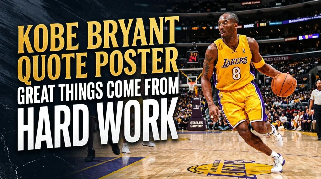 Kobe Bryant Quote Poster