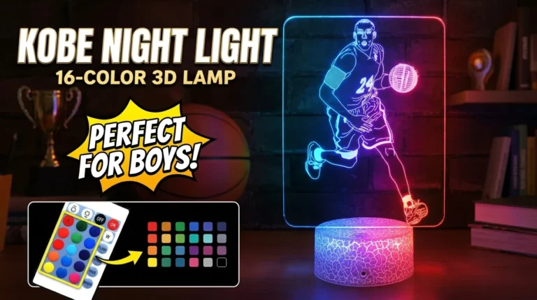 Kobe Basketball Night Light for Boys