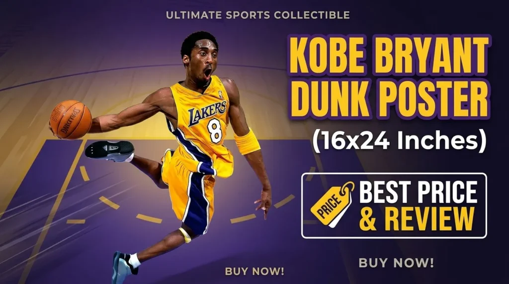 Kobe Bryant Dunking Poster (16 x 24 Inches): Price & More