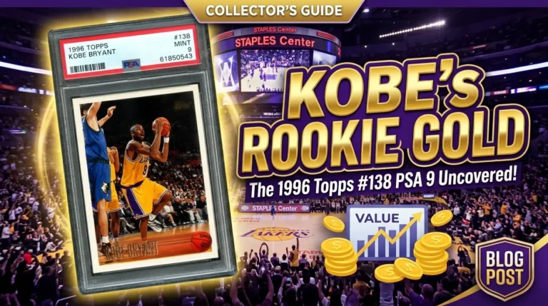 Kobe Bryant Rookie Card 1996-97 Topps #138 PSA 9